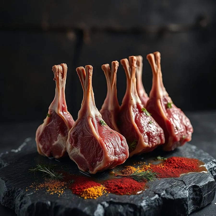 Carré d'agneau et épices
